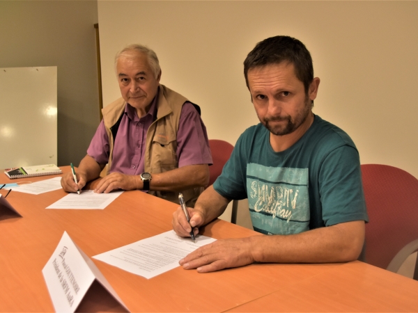 Pascal Gouttenoire et Jean-Paul Prudhomme évoquent la signature de la charte de bonnes relations bailleurs/fermiers