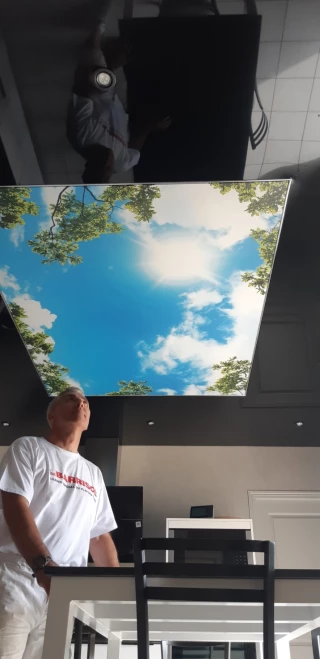 Michel Rivaud, un plâtrier peintre spécialiste du plafond tendu