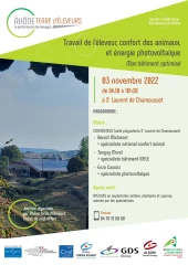 Rhône terre d'éleveurs : Journée d'information autour du bâtiment et la réduction de la consommation d'énergie