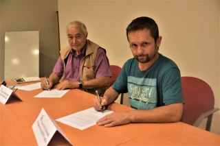 Pascal Gouttenoire et Jean-Paul Prudhomme évoquent la signature de la charte de bonnes relations bailleurs/fermiers