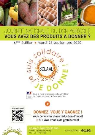 Une sixième campagne de dons agricoles le 29 septembre