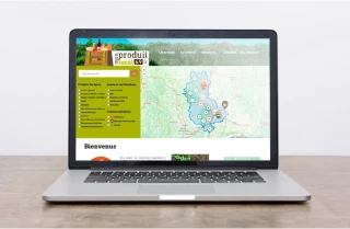 Les produits du Rhône sur un site web