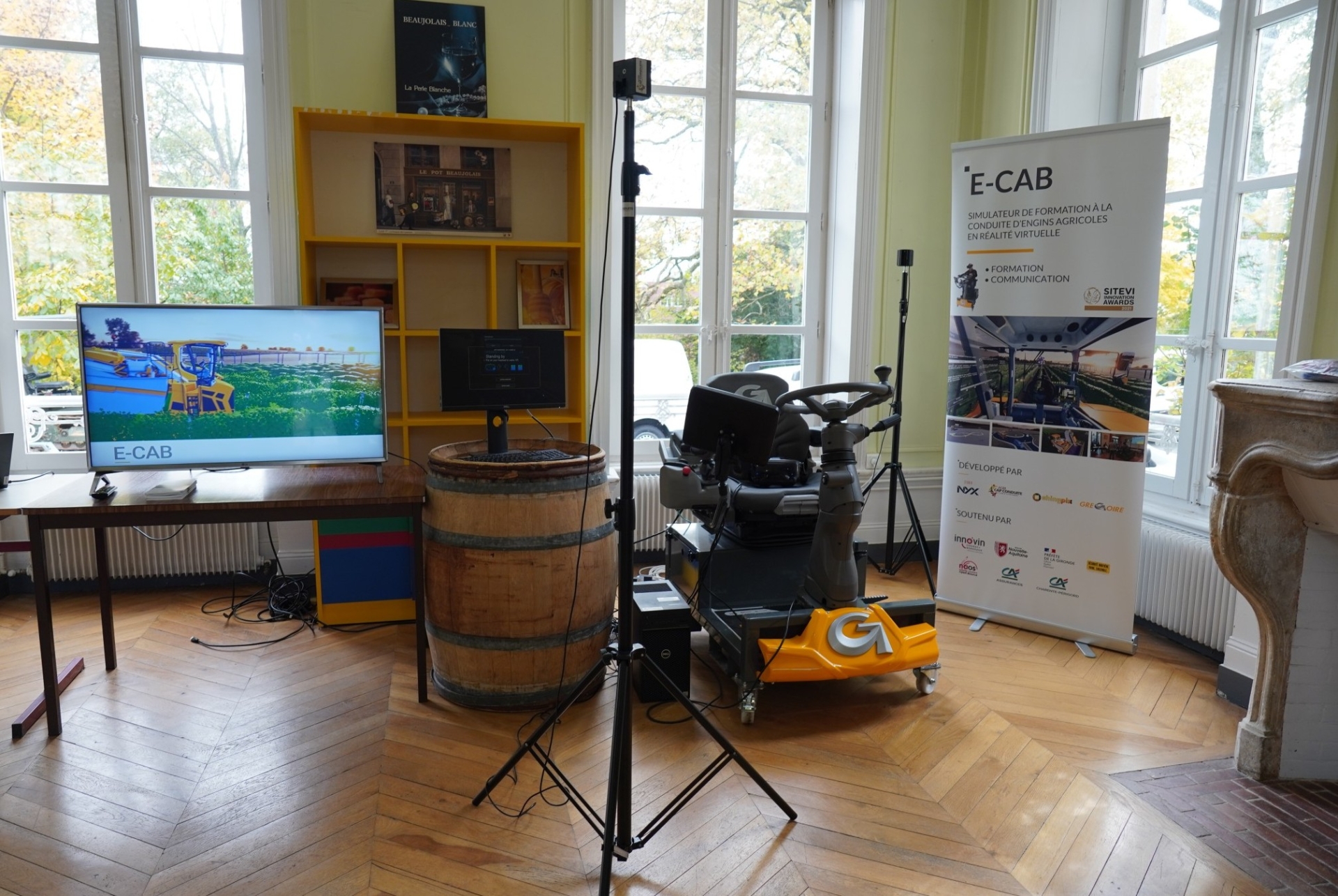E-Cab appréhende la conduite d’engins agricoles avec la réalité virtuelle