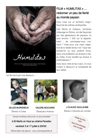 Le documentaire Humilitas à l'écran