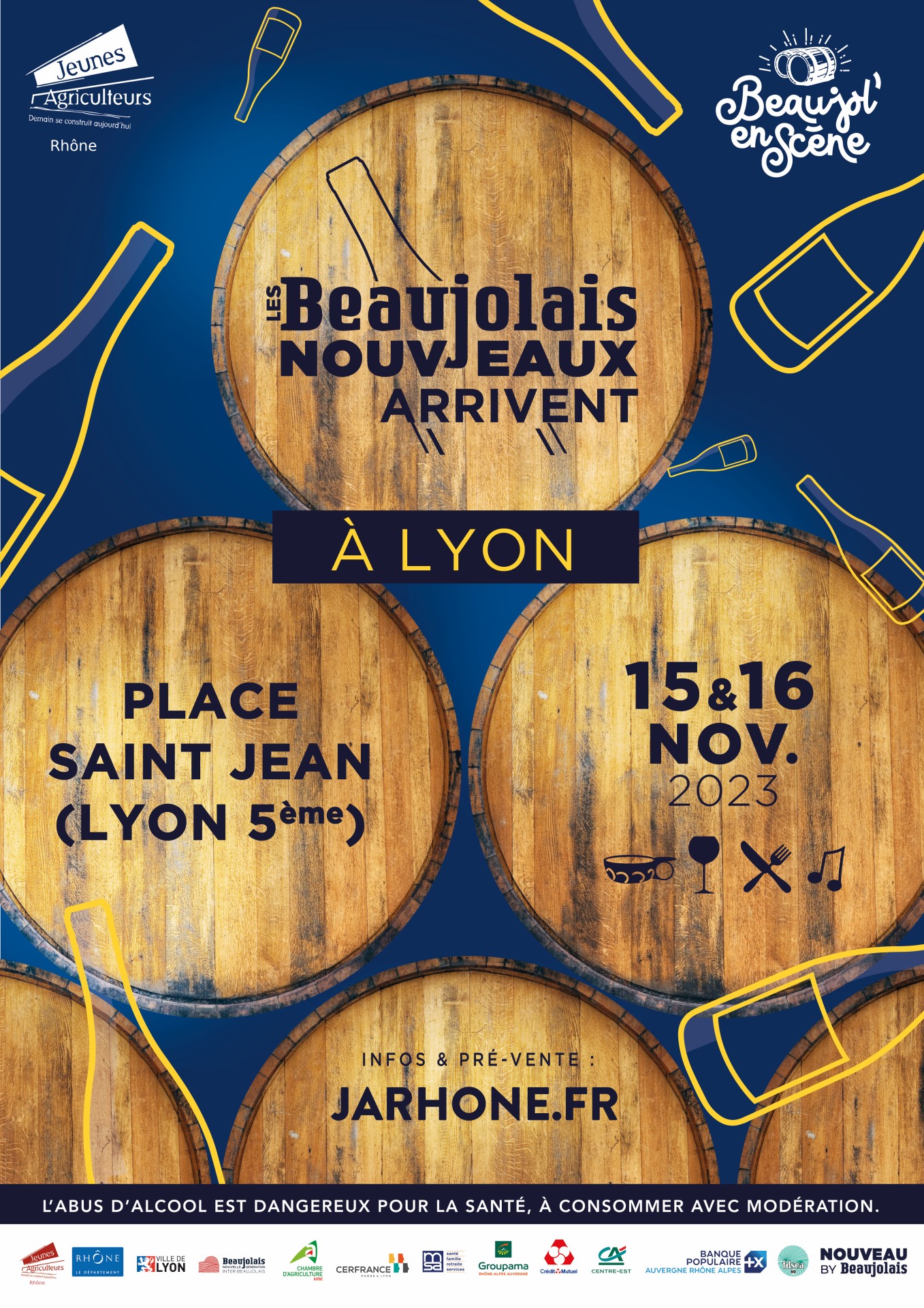 La place lyonnaise Saint Jean investie pour Beaujol’en Scène 
