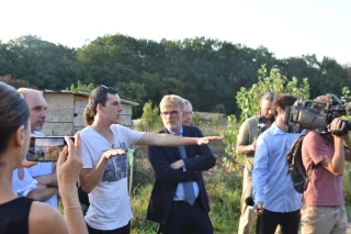 Visite de terrain pour Marc Fesneau
