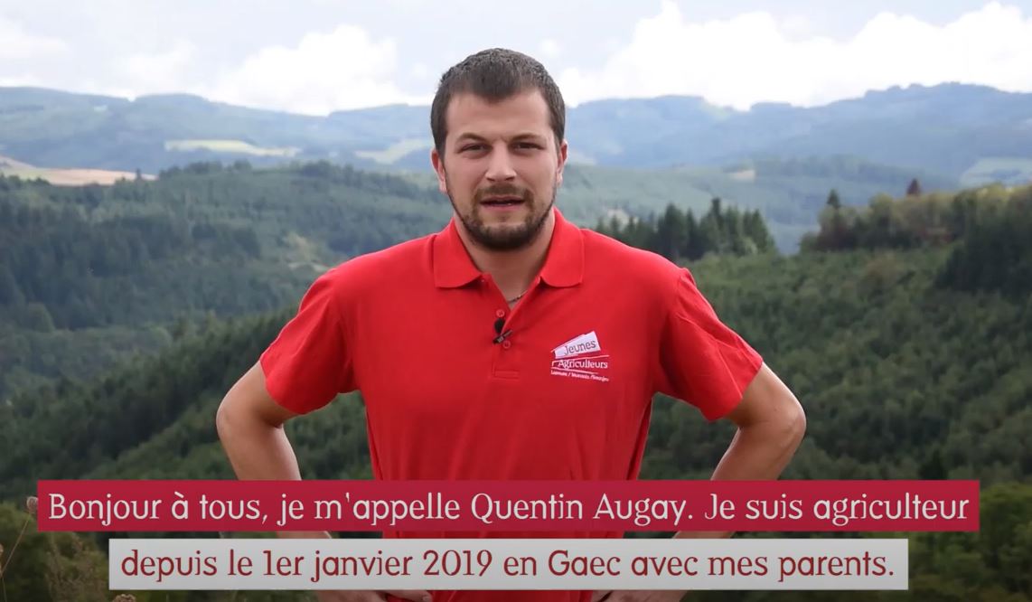 Quentin Augay, éleveur de vaches allaitantes et volailles à Saint-Nizier-d'Azergues